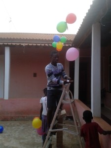 preparativi per la festa