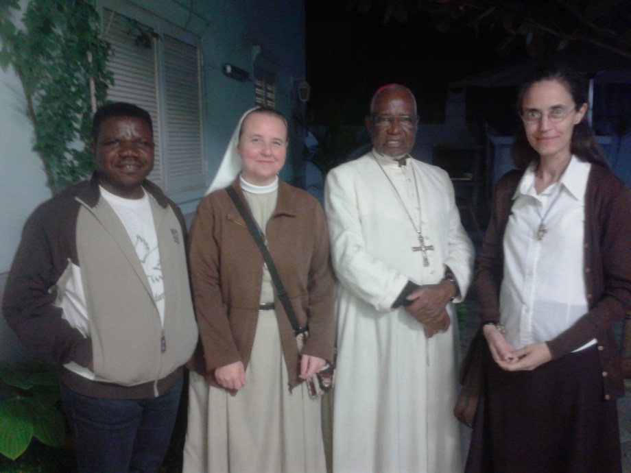 Fr Afonso, Ir Stefania, Dom Anastasio e sr Fatima